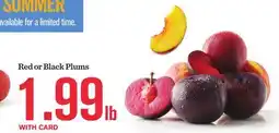 Mariano's Red or Black Plums offer