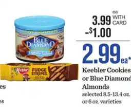 Mariano's Keebler Cookies or Blue Diamond Almonds offer