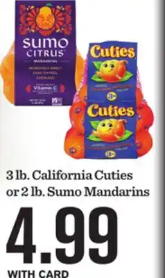 Mariano's 3 lb. California Cuties or 2 lb. Sumo Mandarins offer