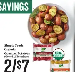 Mariano's Simple Truth Organic Gourmet Potatoes offer