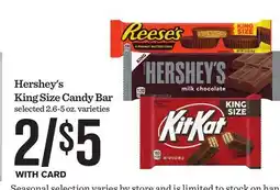 Mariano's Hershey's King Size Candy Bar offer