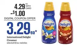 Mariano's International Delight Creamer offer