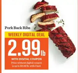 Mariano's Pork Back Ribs offer