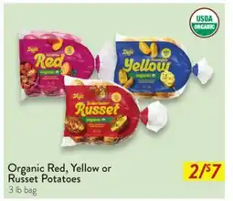 Fresh Thyme Organic Red, Yellow or Russet Potatoes offer
