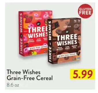 Fresh Thyme Three Wishes Grain-Free Cereal offer