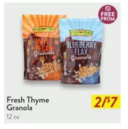 Fresh Thyme Fresh Thyme Granola offer