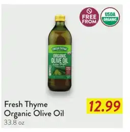 Fresh Thyme Fresh Thyme Organic Olive Oil offer