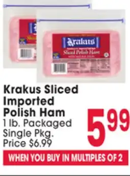 Jewel-Osco Krakus Sliced Imported Polish Ham offer
