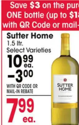 Jewel-Osco Sutter Home offer