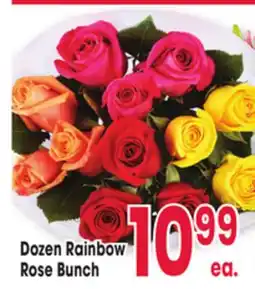 Jewel-Osco Dozen Rainbow Rose Bunch offer