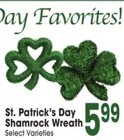 Jewel-Osco St. Patrick's Day Shamrock Wreath offer