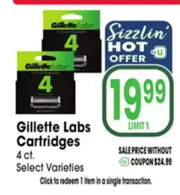 Jewel-Osco Gillette Labs Cartridges offer