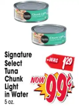 Jewel-Osco Signature Select Tuna Chunk Light in Water offer