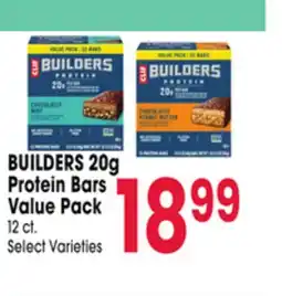 Jewel-Osco BUILDERS 20g Protein Bars Value Pack offer