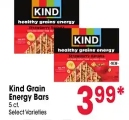 Jewel-Osco Kind Grain Energy Bars offer