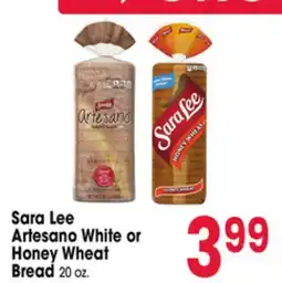 Jewel-Osco Sara Lee Artesano White or Honey Wheat Bread offer