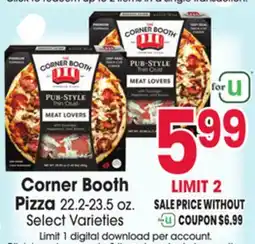 Jewel-Osco Corner Booth Pizza offer