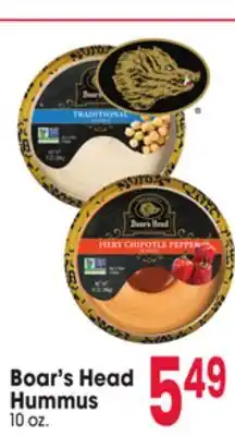 Jewel-Osco Boar's Head Hummus offer