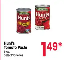 Jewel-Osco Hunt's Tomato Paste offer
