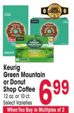 Jewel-Osco Keurig Green Mountain or Donut Shop Coffee offer