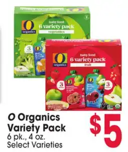 Jewel-Osco O Organics Variety Pack offer