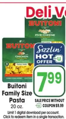 Jewel-Osco Buitoni Family Size Pasta offer