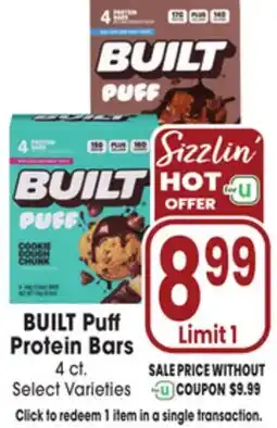 Jewel-Osco BUILT Puff Protein Bars offer
