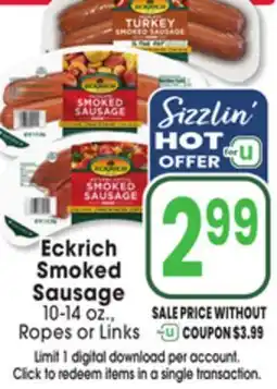 Jewel-Osco Eckrich Smoked Sausage offer