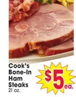 Jewel-Osco Cook's Bone-In Ham Steaks offer