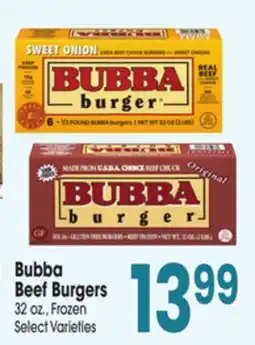 Jewel-Osco Bubba Beef Burgers offer