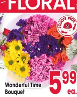 Jewel-Osco Wonderful Time Bouquet offer
