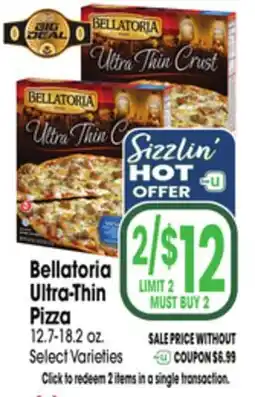 Jewel-Osco Bellatoria Ultra-Thin Pizza offer