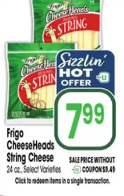 Jewel-Osco Frigo CheeseHeads String Cheese offer