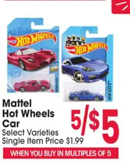 Jewel-Osco Mattel Hot Wheels Car Car offer