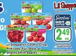 Jewel-Osco Lil Snappers Cosmic Crisp, Pink Lady, Fuji, Gala, or Granny Smith Apples offer
