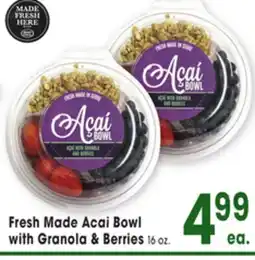 Jewel-Osco Fresh Made Acai Bowl with Granola & Berries offer