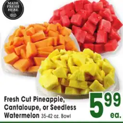 Jewel-Osco Fresh Cut Pineapple, Cantaloupe, or Seedless Watermelon offer