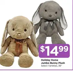 Food 4 Less Holiday Home Jumbo Bunny Plush offer