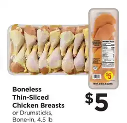 Food 4 Less Boneless Thin-Sliced Chicken Breasts offer