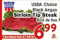 Rio Valley Market USDA Choice Black Angus Sirloin Tip Steak offer