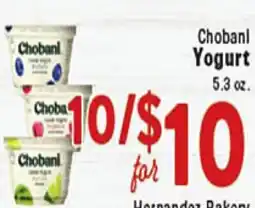 Rio Valley Market Chobani Yogurt offer