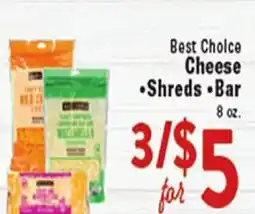Rio Valley Market Best Choice Cheese • Shreds • Bar offer
