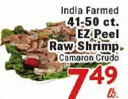 Rio Valley Market India Farmed 41-50 ct. EZ Peel Raw Shrimp offer