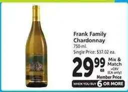 Safeway Frank Family Chardonnay offer