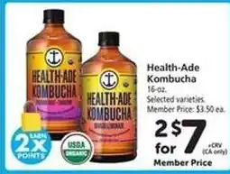 Safeway Health-Ade Kombucha offer