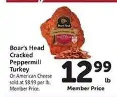 Safeway Boar's Head Cracked Peppermill Turkey offer