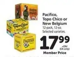 Safeway Pacifico, Topo Chico or New Belgium offer