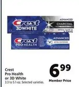 Safeway Crest Pro Health or 3D White offer