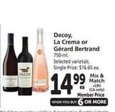 Safeway Decoy, La Crema or Gérard Bertrand offer