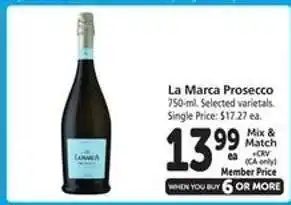 Safeway La Marca Prosecco offer